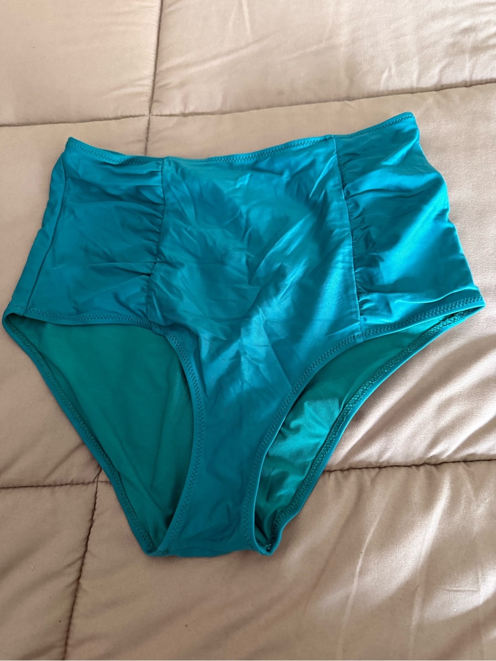 aerie Teal High-Rise Swim Bottoms